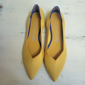 Rothy's Yellow and Blue Flats